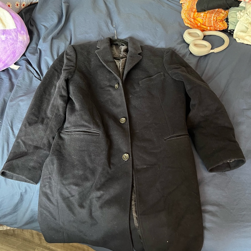 Men's Black Overcoat